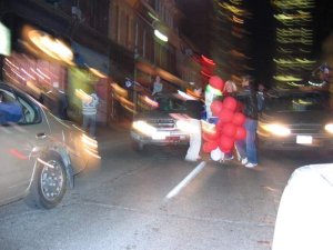 Downtown Toronto after Leafs won the Quarter Finals 42.JPG